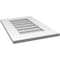 Ekena Millwork Vertical Surface Mount PVC Gable Vent: Non-Functional, w/ 3-1/2"W x 1"P Standard Frame, 16"W x 24"H GVPVE16X2401SN - alternate 4